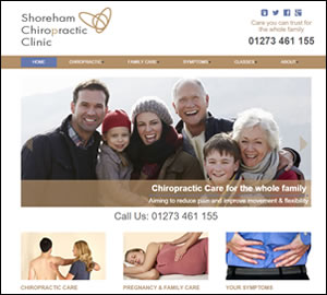Shoreham Chiropractic Clinic website by Beach Hut Studio