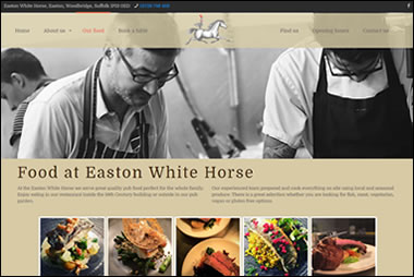 The Easton White Horse website