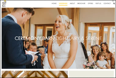 Easton Grange wedding venue, website, online marketing and CRM by Beach Hut Studio